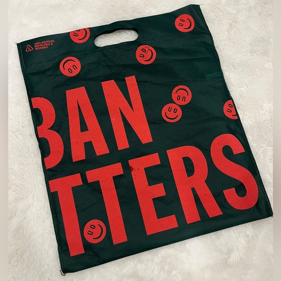 Urban Outfitters Tote Bag with Red Smiley Faces - Picture 2 of 5